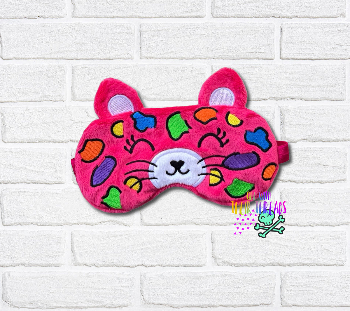 DIGITAL DOWNLOAD Applique Leopard Sleep Mask 2 SIZES INCLUDED – Off ...