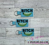 DIGITAL DOWNLOAD Mature Bish Please Peas Snap Tab Key Chain