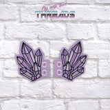 DIGITAL DOWNLOAD Crystal Shoe Boot Wings SATIN AND BEAN STITCH EYELET OPTIONS INCLUDED