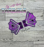 DIGITAL DOWNLOAD Spider Web Shoe Boot Wings SATIN AND BEAN STITCH EYELET OPTIONS INCLUDED