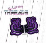 DIGITAL DOWNLOAD Tentacles Shoe Boot Wings SATIN AND BEAN STITCH EYELET OPTIONS INCLUDED