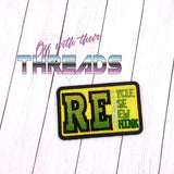 DIGITAL DOWNLOAD Recycle Patch 3 SIZES INCLUDED