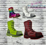 DIGITAL DOWNLOAD Oversized Combat Boot Feltie 5 SIZES INCLUDED