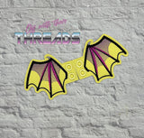 DIGITAL DOWNLOAD Dragon Bat Wings SATIN AND BEAN STITCH EYELET OPTIONS INCLUDED