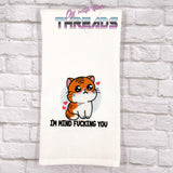 DIGITAL DOWNLOAD Mind F Kitty 4 SIZES INCLUDED