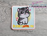 DIGITAL DOWNLOAD Mind F Kitty Patch 3 SIZES INCLUDED