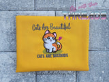 DIGITAL DOWNLOAD Cats Are Beautiful Kitty Mature 4 SIZES INCLUDED