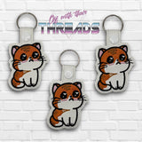 DIGITAL DOWNLOAD Kitty One Snap Tab Key Chain