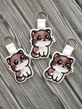 DIGITAL DOWNLOAD Kitty One Snap Tab Key Chain