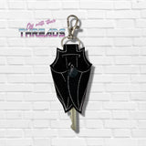5x6 DIGITAL DOWNLOAD 3D Bat Key Holder Snap Tab Key Chain