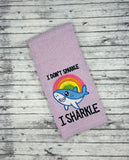 DIGITAL DOWNLOAD Sharkle Shark Rainbow 4 SIZES INCLUDED