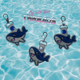 DIGITAL DOWNLOAD Shark Snap Tab Key Chain