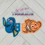 DIGITAL DOWNLOAD Tropical Fish Shoe Wings SATIN AND BEAN STITCH EYELET OPTIONS INCLUDED