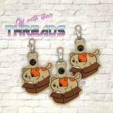 DIGITAL DOWNLOAD If It Fits, I Sits Grumpy Kitty Snap Tab Key Chain