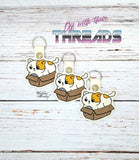 DIGITAL DOWNLOAD If It Fits, I Sits Grumpy Kitty Snap Tab Key Chain