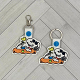 DIGITAL DOWNLOAD Summer Floatie Snoop Dog Snap Tab Key Chain