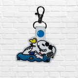 DIGITAL DOWNLOAD Summer Floatie Snoop Dog Snap Tab Key Chain