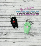 5x6 DIGITAL DOWNLOAD 3D Bat Key Holder Snap Tab Key Chain