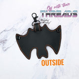5x6 DIGITAL DOWNLOAD 3D Bat Key Holder Snap Tab Key Chain