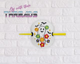 DIGITAL DOWNLOAD Floral Ghost Three Hair Accessory Bun Cover Pastel Goth