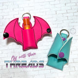 DIGITAL DOWNLOAD 5x5 Bat Wing Chapstick Holder Key Chain Snap Tab Lip Balm