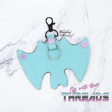 5x6 DIGITAL DOWNLOAD 3D Bat Key Holder Snap Tab Key Chain