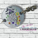 DIGITAL DOWNLOAD Floral Ghost Two Hair Accessory Bun Cover Pastel Goth