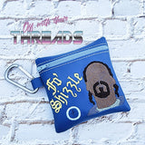 DIGITAL DOWNLOAD 5x5 Fo Shizzle Poo Bag Zippered Bag and 4x4 Stand Alone