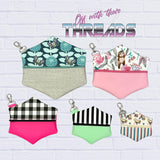 DIGITAL DOWNLOAD Hexagon Zipper Bag Set 5 SIZES INCLUDED