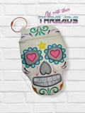 DIGITAL DOWNLOAD Applique Sugar Skull Zippered Bag