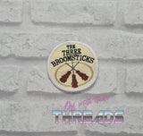 DIGITAL DOWNLOAD Three Broomsticks Patch 3 SIZES INCLUDED