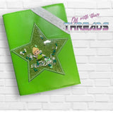 DIGITAL DOWNLOAD Applique Shaker Star A6 Notebook Cover