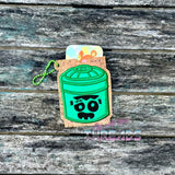 DIGITAL DOWNLOAD Applique Frankenstein Bucket Gift Card Holder