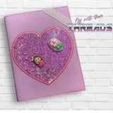 DIGITAL DOWNLOAD Applique Shaker Heart A6 Notebook Cover