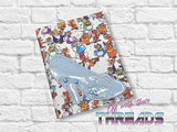 DIGITAL DOWNLOAD Applique Shaker Glass Slipper A6 Notebook Cover