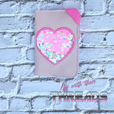 DIGITAL DOWNLOAD 5x7 Applique Shaker Heart Mini Comp Book Cover