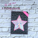 DIGITAL DOWNLOAD Applique Shaker Star A6 Notebook Cover