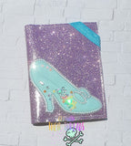 DIGITAL DOWNLOAD Applique Shaker Glass Slipper A6 Notebook Cover