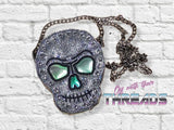 DIGITAL DOWNLOAD The Most Awesome ITH Skull Rivet Bag Ever!!! 4 SIZES INCLUDED