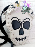 DIGITAL DOWNLOAD The Most Awesome ITH Skull Rivet Bag Ever!!! 4 SIZES INCLUDED