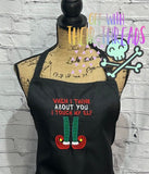 DIGITAL DOWNLOAD Touch My Elf Embroidery Design 3 SIZES INCLUDED