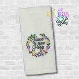 DIGITAL DOWNLOAD Have A Nice Poop Embroidery Design 4 SIZES INCLUDED