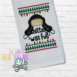 DIGITAL DOWNLOAD Shitter Was Full Applique Design Set 3 SIZES INCLUDED