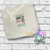 DIGITAL DOWNLOAD Where My Hos At? Holiday Embroidery Design 4 SIZES INCLUDED