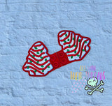 DIGITAL DOWNLOAD 3D Shaker Applique Tree Shoe Wings Shoe Wings SATIN AND BEAN STITCH EYELET OPTIONS INCLUDED 2 VERSIONS INCLUDED