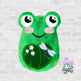 DIGITAL DOWNLOAD Lily The Froggy Frog Plush Stuffie 5 SIZES INCLUDED