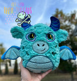DIGITAL DOWNLOAD Cowie The Dragon Stuffie 4 SIZES INCLUDED