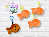 DIGITAL DOWNLOAD Goldfish Key Chain Squishy Plush