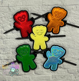 DIGITAL DOWNLOAD Applique Sour Kid Hair Accessory Bun Cover