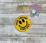 DIGITAL DOWNLOAD FAFO Face Patch 3 SIZES INCLUDED